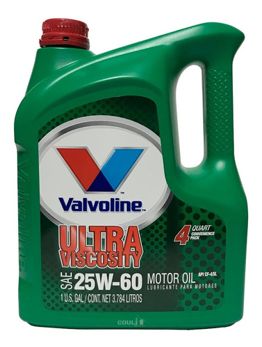 Aceite Valvoline Ultra Viscosity 25w60 X 4lts - Mineral