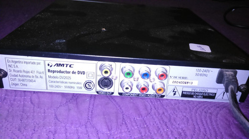 Dvd Player Amtc - Funciona Perfecto - Tamaño Chico