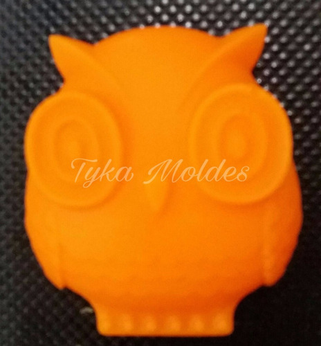 Molde Silicone Coruja Pq Sabonete Vela Biscuit Resina