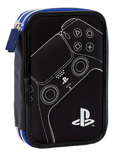 Cartuchera Mooving Textil Playstation 2 Pisos Canopla