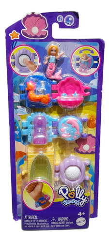 Muñeca Polly Pockey Pulsera Infantil Sirena 3cm