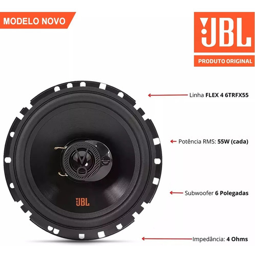 Kit 4 Auto Falante Jbl 200w P/ Fiat Palio Elx 99 À 2010 2011