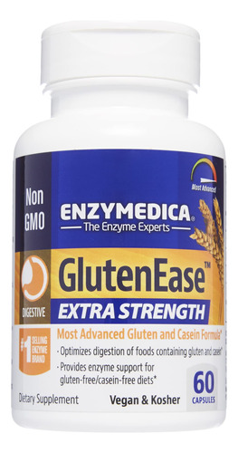 Suplemento Nutricional Enzymedica Glutenease (2 Unidades), 1