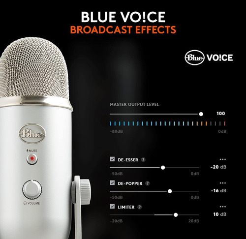 Blue Yeti Micrófono Usb Para Grabación, Streaming, Gaming