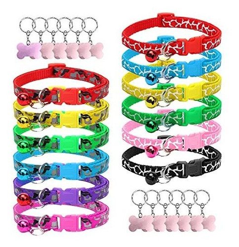 Perrito Cuellos Id 24 Pcs, Luxiv 12 Collar De Perros Mqsct