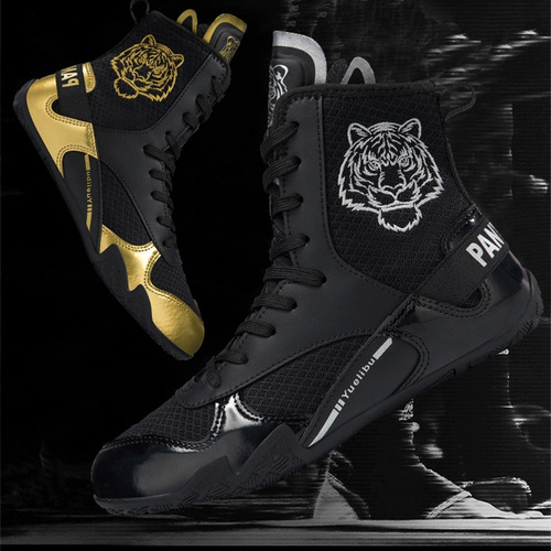 Botas Boxeo Lucha Libre Sanda Suela Resistente Desgaste,n
