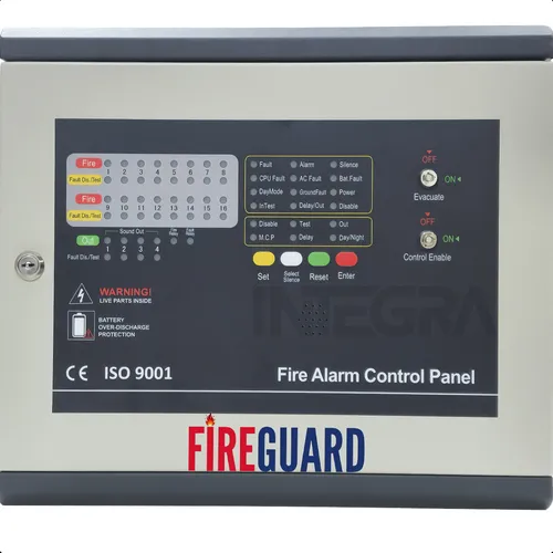 Central Alarma Metal Incendio Cableada 8 Zonas 24v Fireguard