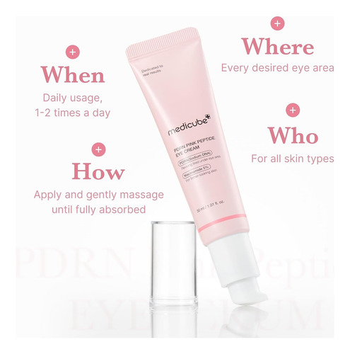 Serum Pdrn Pink Peptide Eye Cream Con Péptido Rosa Normal A Seca Día/noche