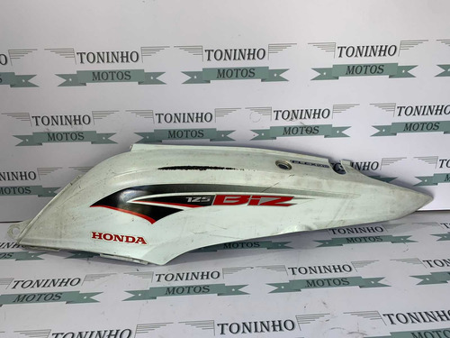 Tampa Lateral Lado Esquerdo Honda Biz 125 2015 Branco Fosco