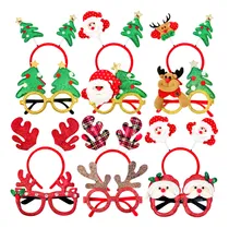 Comprar Marco Diadema Navidad Purpurina 12 Unidad Accesorio Gafa