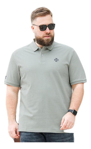 Polo Casual De Manga Corta Para Hombre De Talla Grande M-8xl