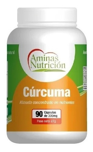 Curcuma 90caps 300mg Aminas Curcumin Turmeric Envio Gratis