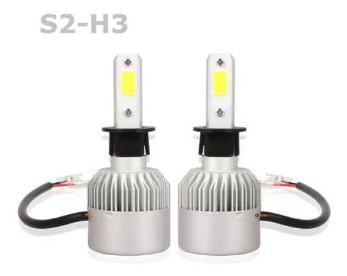 2 Bombillo Led H3 16000 Lumens Alta Carro S2 Alta Potencia