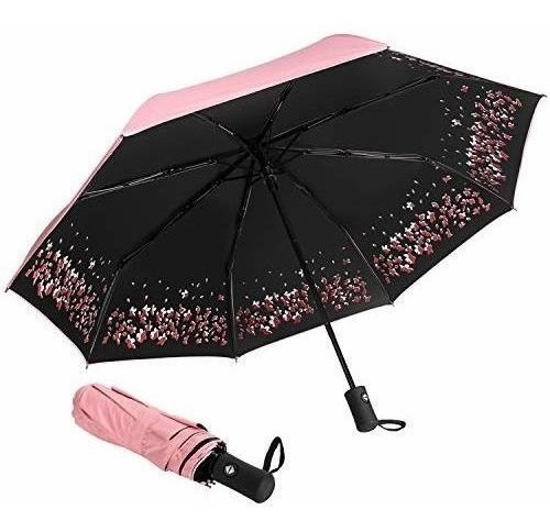 Paraguas De Sol Automatico Plegable Resistente A La Lluvia A