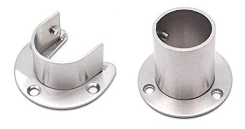 Antrader - Paquete De 2 Soportes Para Armario De Acero Inox.