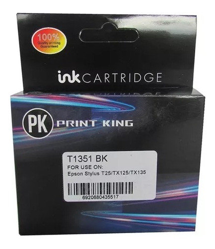 Cartucho Generico 135 Negro Compatible Con Epson Tx125/135