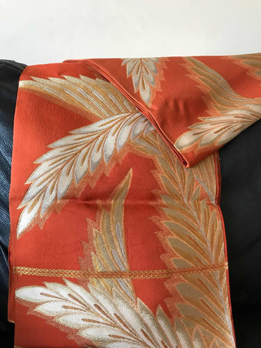 Fukuro Obi Japonés Original De Seda.