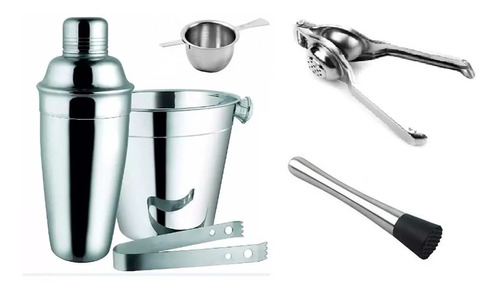 Kit Caipirinha Aço Inox Coqueteleira 750 Ml Oferta