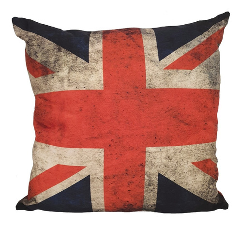 Almofada Bandeira Inglaterra Reino Unido Retrô 42x42 R6