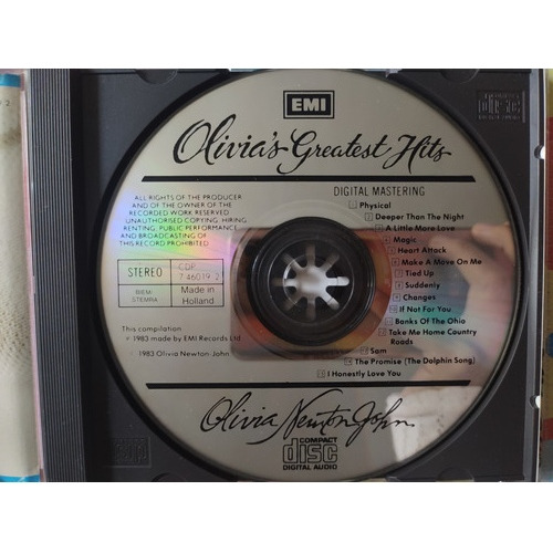 Olivia Newton Cd Greatest Hits Imp V (Usado)