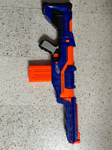 Nerf Delta Trooper - Pistolita De Juguete Azul Y Naranja (Usado)