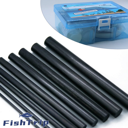 Kit De Reparación Caña De Pescar Epoxi Carbono Fundición A_kit Completo