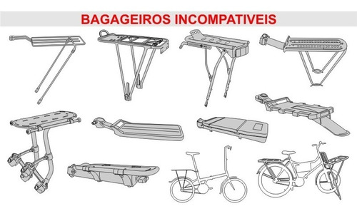 Imagem 5 de 6 de Cadeira Cadeirinha Traseira Bicicleta Kid Bike Kalf Preta