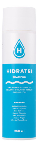  Shampoo Hidratante para cabelos ressecados e secos Hidratei 250ml