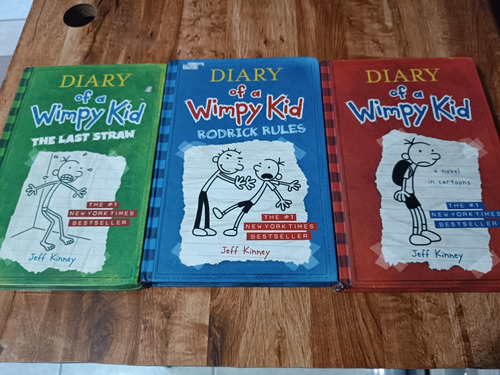 Libros Diary Of A Wimpy Kid Jeff Kenney 3 Tomos En Ingles