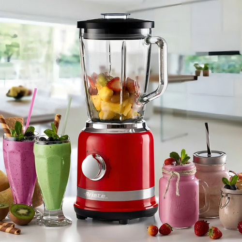 Liquidificador Ariete Moderna Copo Vidro 1,5l Vermelho 220v