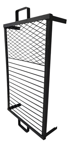 Parrilla De Hierro 80x50 Transportable C/ Achurero Reforzado Negro