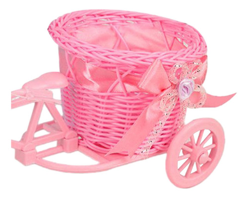 Cesta De Flores Artificiales Para Bicicleta, Cesta De