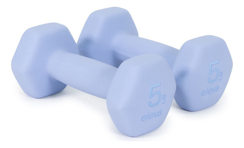 Set De Mancuernas Hexagonales 2 Pzas 2.2kg Neopreno Premium