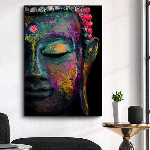 Imagen 2 de 9 de Cuadro-buda 1-moderno,decorativo,120x85cm-16k Resolución