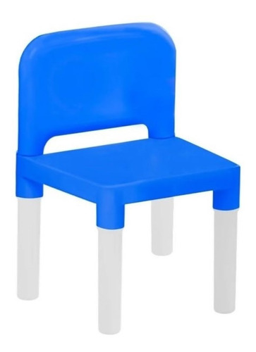 Mesinha Infantil Dinossauro Com 1 Cadeira Azul