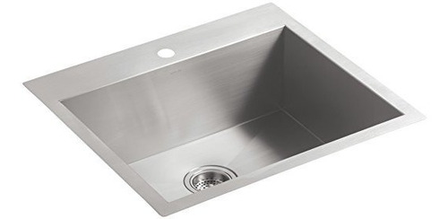 Kohler K-3822-1-na Bóveda Medio Individual Del Fregadero De 