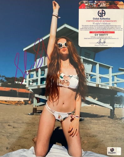 Autografo Sadie Sink Stranger Things Foto Autografiada Coa (Usado)
