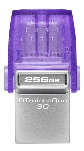 Pendrive Kingston 256gb Microduo Usb Tipo C 3.2 + Usb A