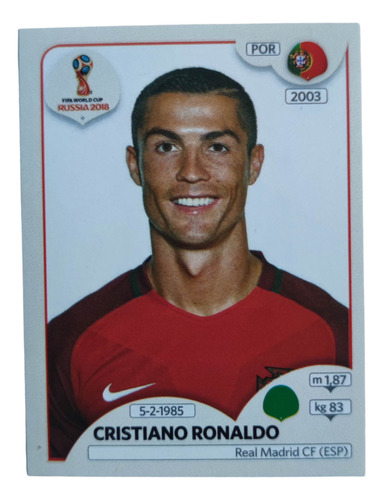 Lamina Album Mundial Rusia 2018 Cristiano Ronaldo #130
