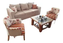 Comprar Juego De Living Sillon 3c+ 2 Materas Con Apoya Brazos.  