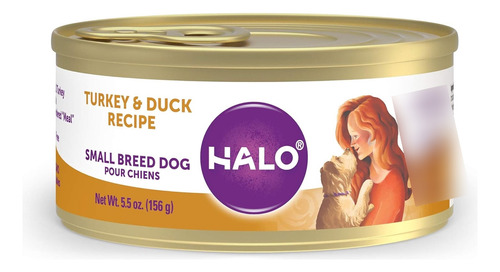 Halo Wet Dog Food For Small Dogs, Grain Free, Turkey & Duck