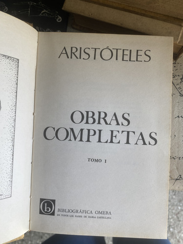 Libro Aristóteles Obras Completas