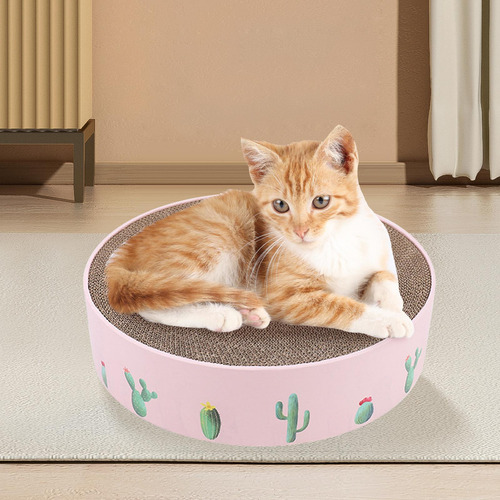 Pet Cat Scratcher Pad Scratching Board Grind Claws Rosa