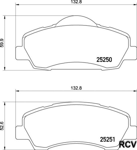 Balatas Disco  Delantera Para Peugeot 308 Ii  2014