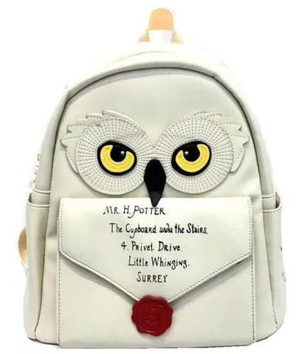 Imagen 2 de 4 de Mochila Harry Potter - Lechuza Mágica Hedwig - Hogwarts