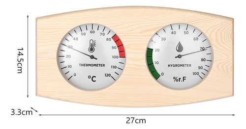 Termómetro E Higrómetro Para Sauna, Higrotermógrafo