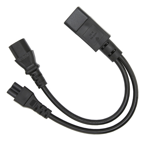 Cable De Alimentación Con Divisor En Y Iec 320 C14 A C13 Y C