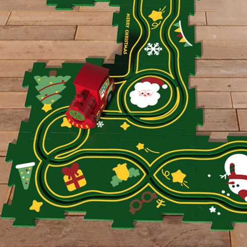 Puzzle Tracks Set Track Toy Un Rompecabezas De 4 Piezas
