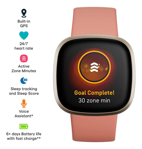 Reloj Inteligente Fitbit Versa 3 Salud Y Estado FĂsico Con G
