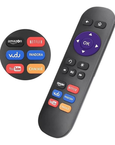 Mando Control Remoto Roku 1, 2, 3, 4 Hd Lt Xs Roku Express